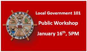 Local Government Workshop Offered on January 16 at 5PM